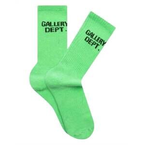 NEW GALLERY men's clean socks in fluorescent green
